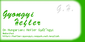 gyongyi hefler business card